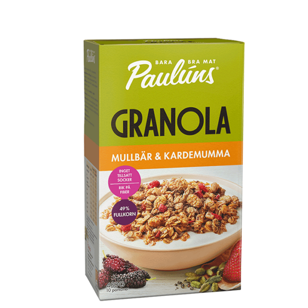 Granola Morbær Kardemomme 450 g