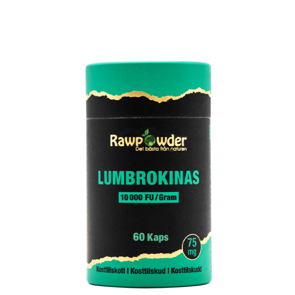 Lumbrokinase 75 mg 60 kapsler