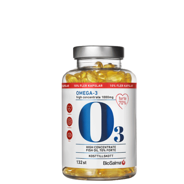 Omega3 Forte 70% 1000 mg 132 kapsler