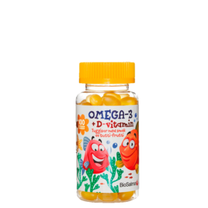 Omega-3 + Vitamin D Barn 100 Tyggetabletter