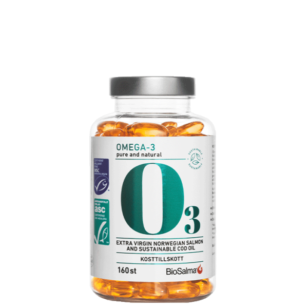 Miljømerket Omega-3 Ren Og Naturlig 160 kapsler