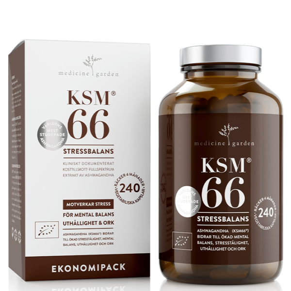 KSM66 Ashwagandha Eko 240 kapsler