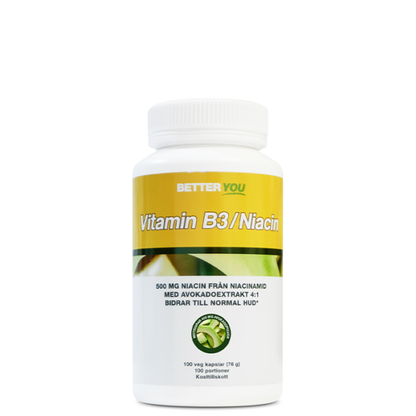 Vitamin B3 Niacin 100 Kapsler