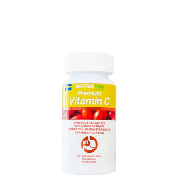 Premium Vitamin C 60 kapsler