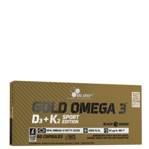 Gold Omega 3 D3+K2 Sport Edition 60 kapsler