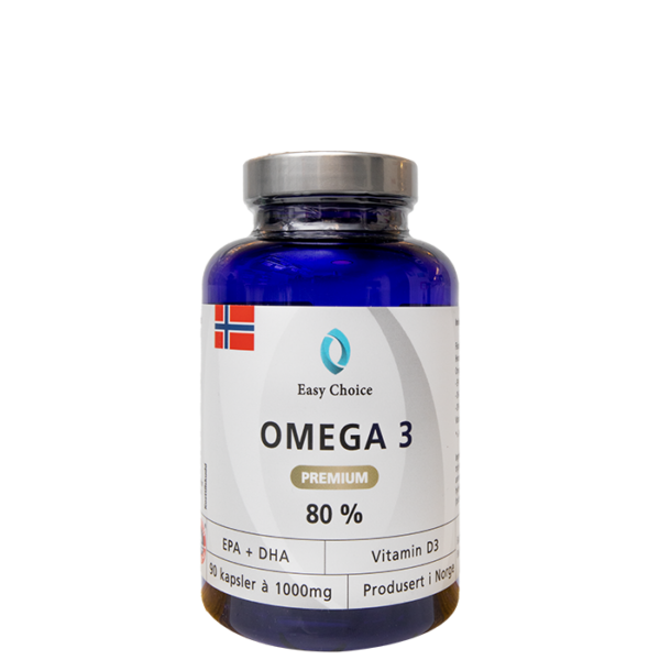 Omega-3 Premium 80% 1000mg 90 kapsler