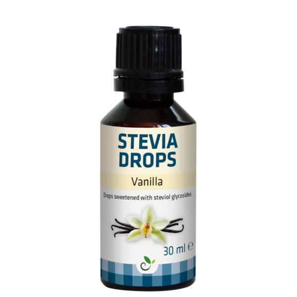 Stevia Dråper Vanilje 30 ml