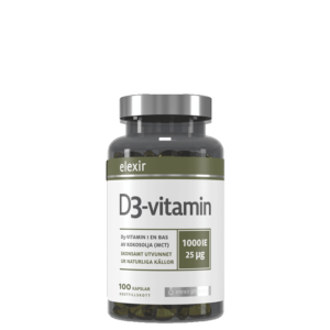 Vitamin D3 25 mcg 1000 IE 100 kapsler