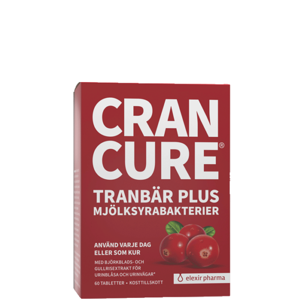 Cran Cure® Tranebær + Melkesyrebakterier 60 tabletter