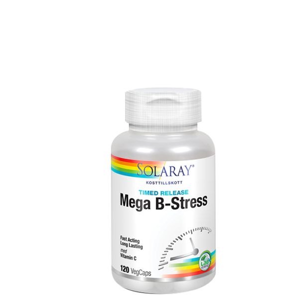 Mega B-Stress B-vitamin 120 kapsler