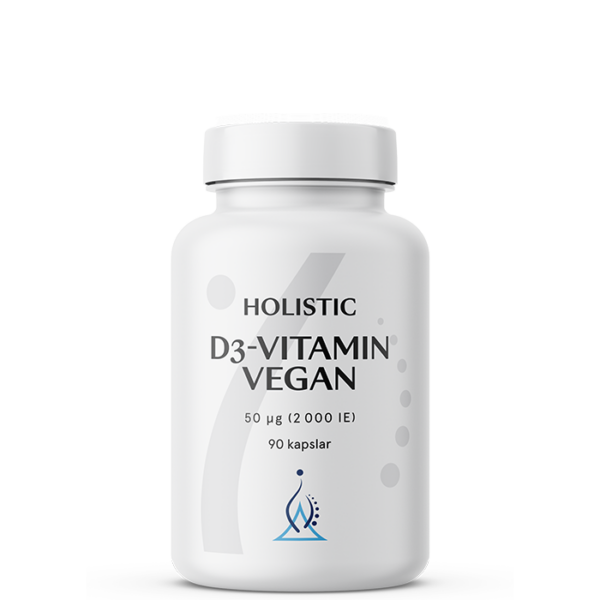 Vitamin D3 vegan 2000IE (50 μg) 90 vegetabilske kapsler