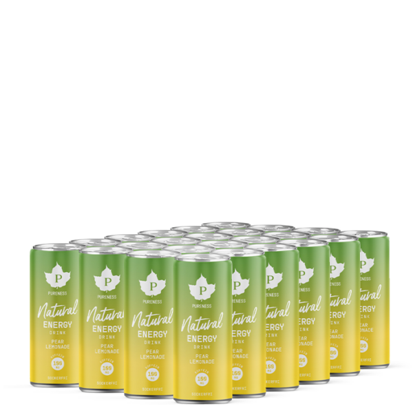 24 x Natural Energy Drink Pear Lemonade 330 ml