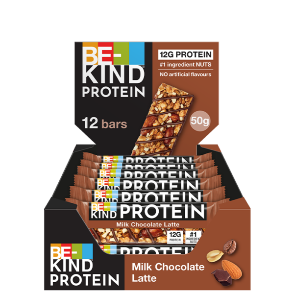 12 x BeKind Protein Bar 50 g Choc Latte