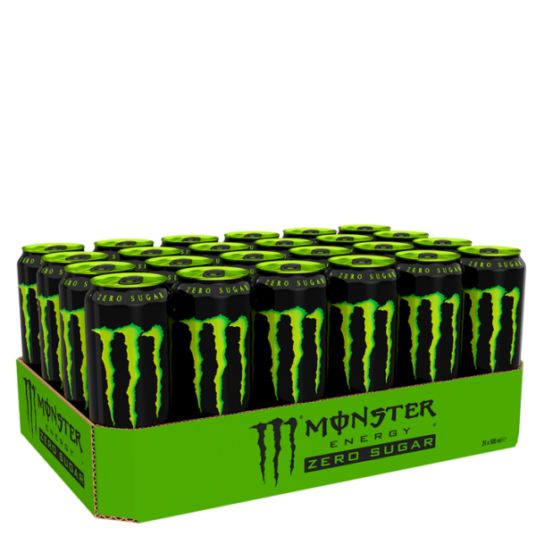 24 x Monster Energy 50 cl Green Zero Sugar