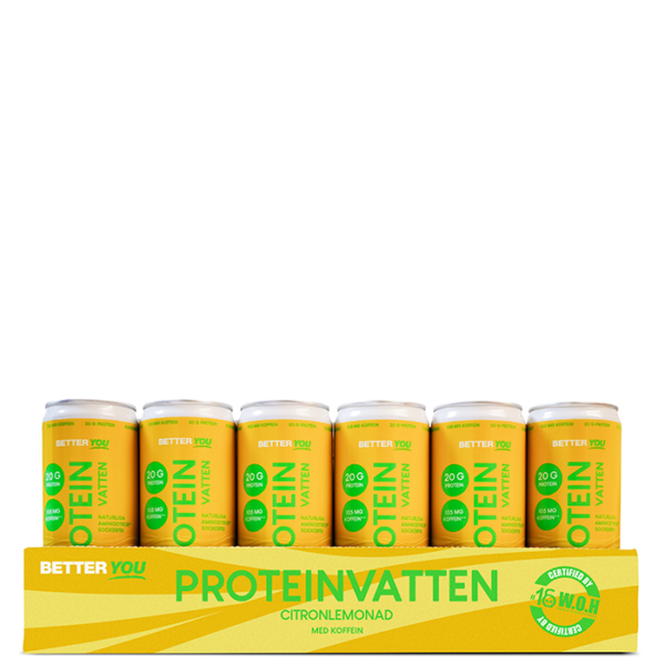 24 x Proteinvann Koffein Sitronlemonade 330 ml