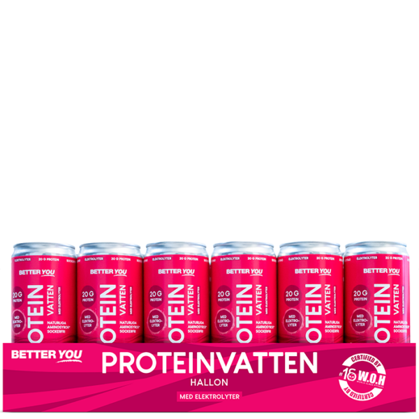 24 x Proteinvann Elektrolytt Bringebær 330 ml