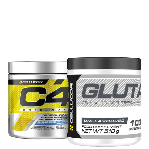 C4 PWO 30 porsjoner + COR-Performance Glutamin 510 g