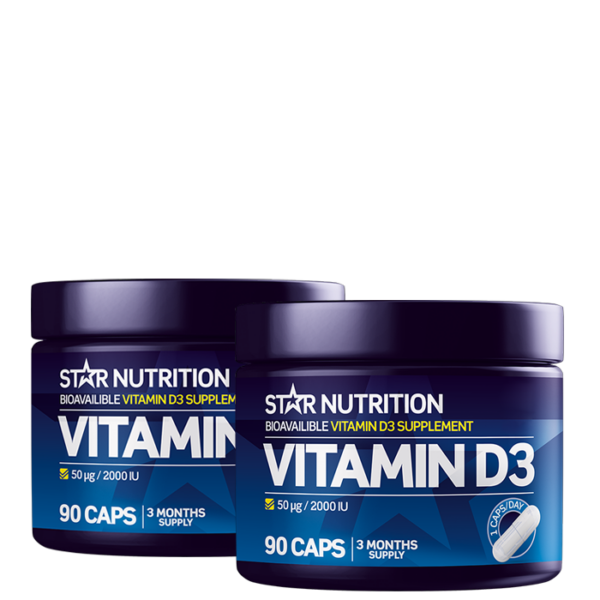 2 x Vitamin D3 90 kapsler