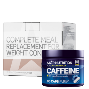 Complete Meal Måltidserstatning vektkontroll + koffeintabletter 200 mg 90 kapsler