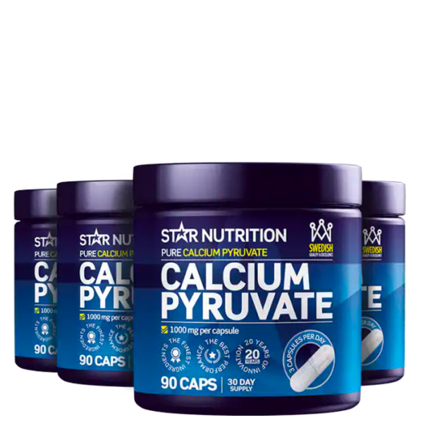 BIGBUY 4 x Calcium Pyruvate Fettforbrenner 90 kapsler