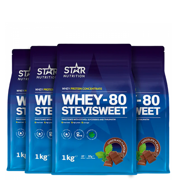 Mix&Match Whey-80 SteviSweet Myseprotein 4 kg