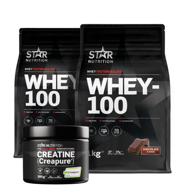 2 x Whey-100 Myseprotein + Kreatin Creapure®