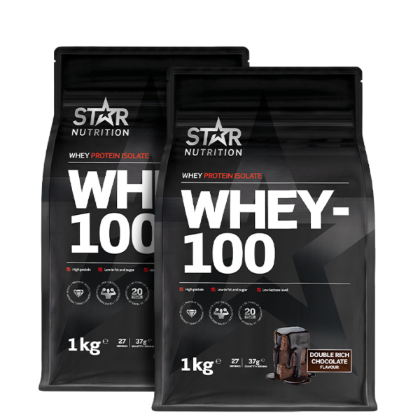 Mix&Match: 2 x Whey-100 Myseprotein 1 kg