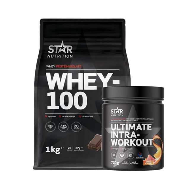 Whey-100 Myseprotein 1 kg + Ultimate Intra Workout 720 g