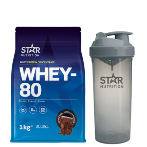 Whey-80 1 kg + Shaker Grey 800 ml