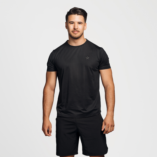 Star Mesh T-shirt Black