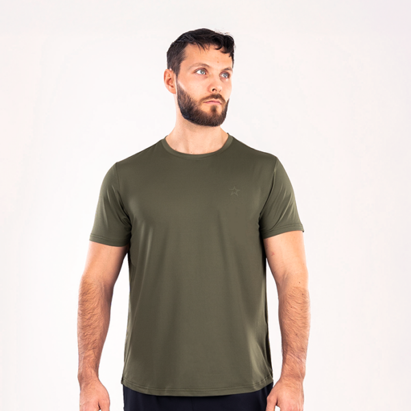 Star Mesh T-shirt Moss Green