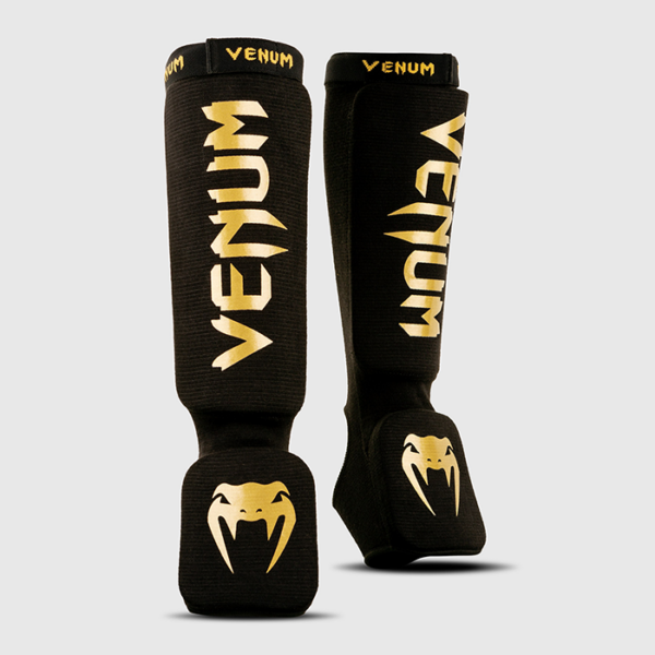 Venum Kontact Shin Guards Black/Gold