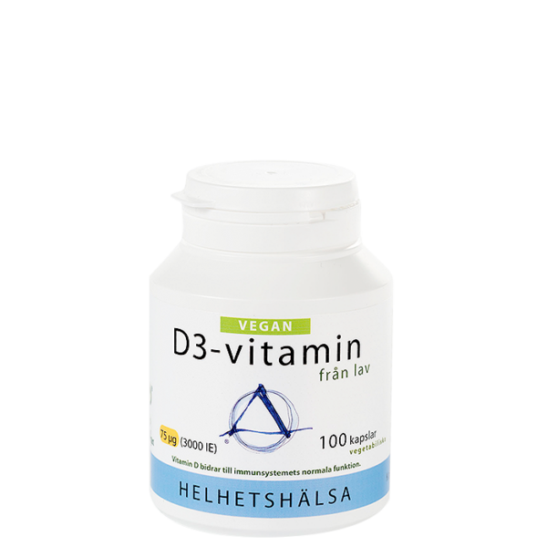 D3-vitamin Vegan 75 mcg 3000 IE 100 kapsler