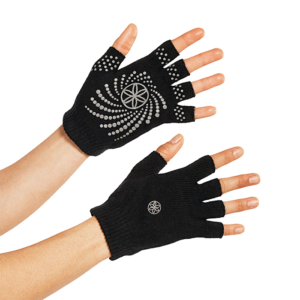 Black Grippy Yoga Gloves